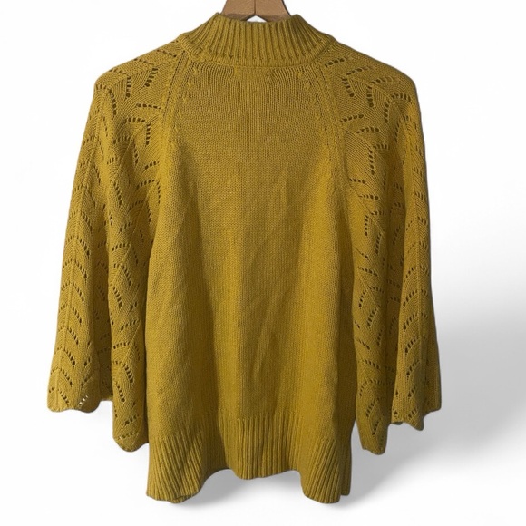 Z1- Jessica London Mustard Cowl Neck Sweater Women’s 14/16 - Picture 2 of 3